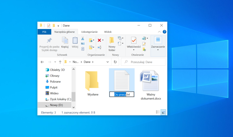 Jak zmienić nazwy plików i folderów w Windows 10 Orzech Pomaga