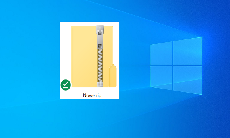 zdjęcie jak spakować i rozpakować pliki w Windows 10